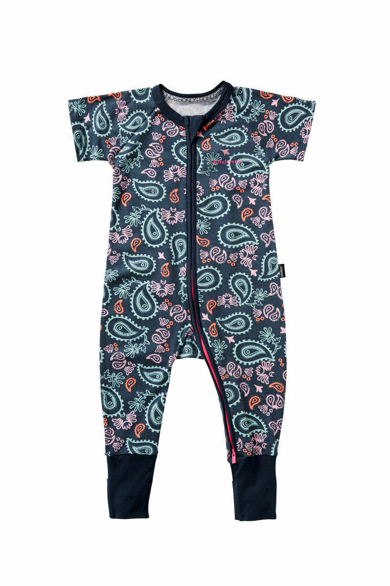 Bonds Baby Short Sleeve Zip Wondersuit Zippy Summer Bomb Byeka Size 0000-3