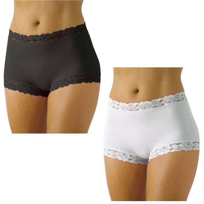 Womens Jockey Parisienne Full Brief Underwear Black White Plus Size 10-22 Wwlc