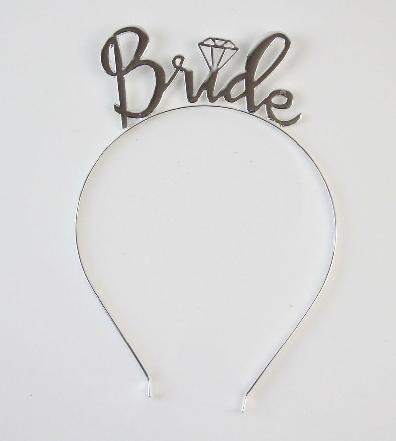 Bridal Tiara Bride To Be Bridesmaid Shower Hens Party Silver Crown Headband