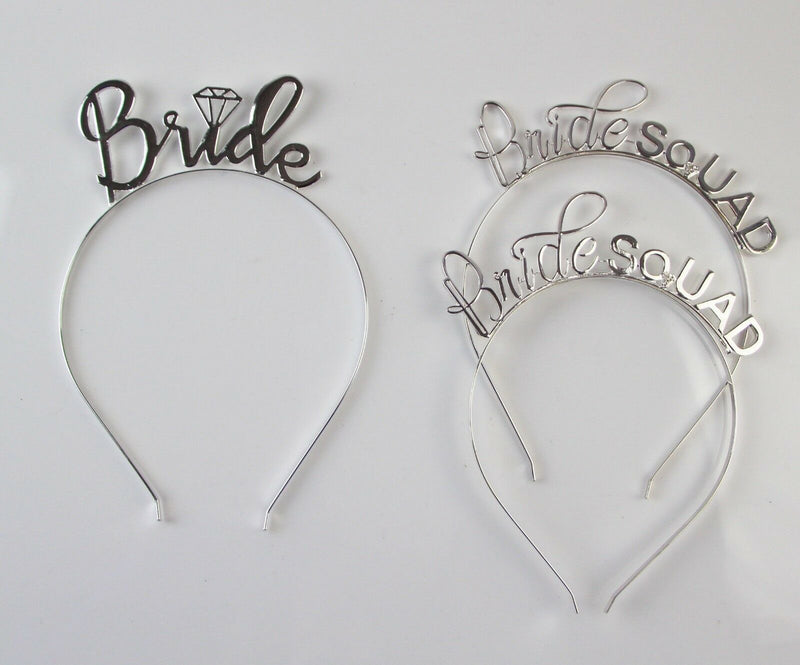 Bridal Tiara Bride To Be Bridesmaid Shower Hens Party Silver Crown Headband