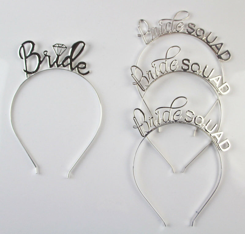 Bridal Tiara Bride To Be Bridesmaid Shower Hens Party Silver Crown Headband