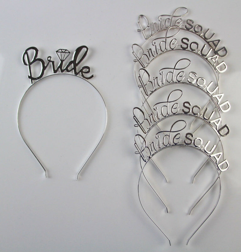 Bridal Tiara Bride To Be Bridesmaid Shower Hens Party Silver Crown Headband