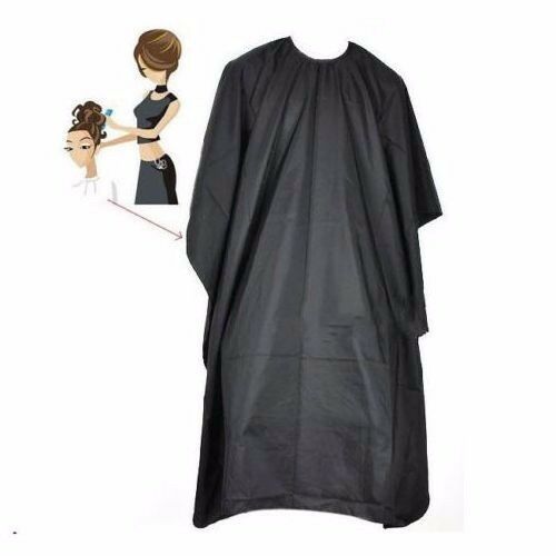 2 x Black Hairdressing Gown Cutting Cape Barbe Hairdresser Salon Equipment