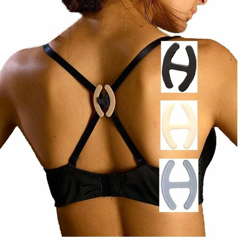 50 Pack X Bra Strap Cleavage Control Sports Racerback Singlet Clasp Holder Clips
