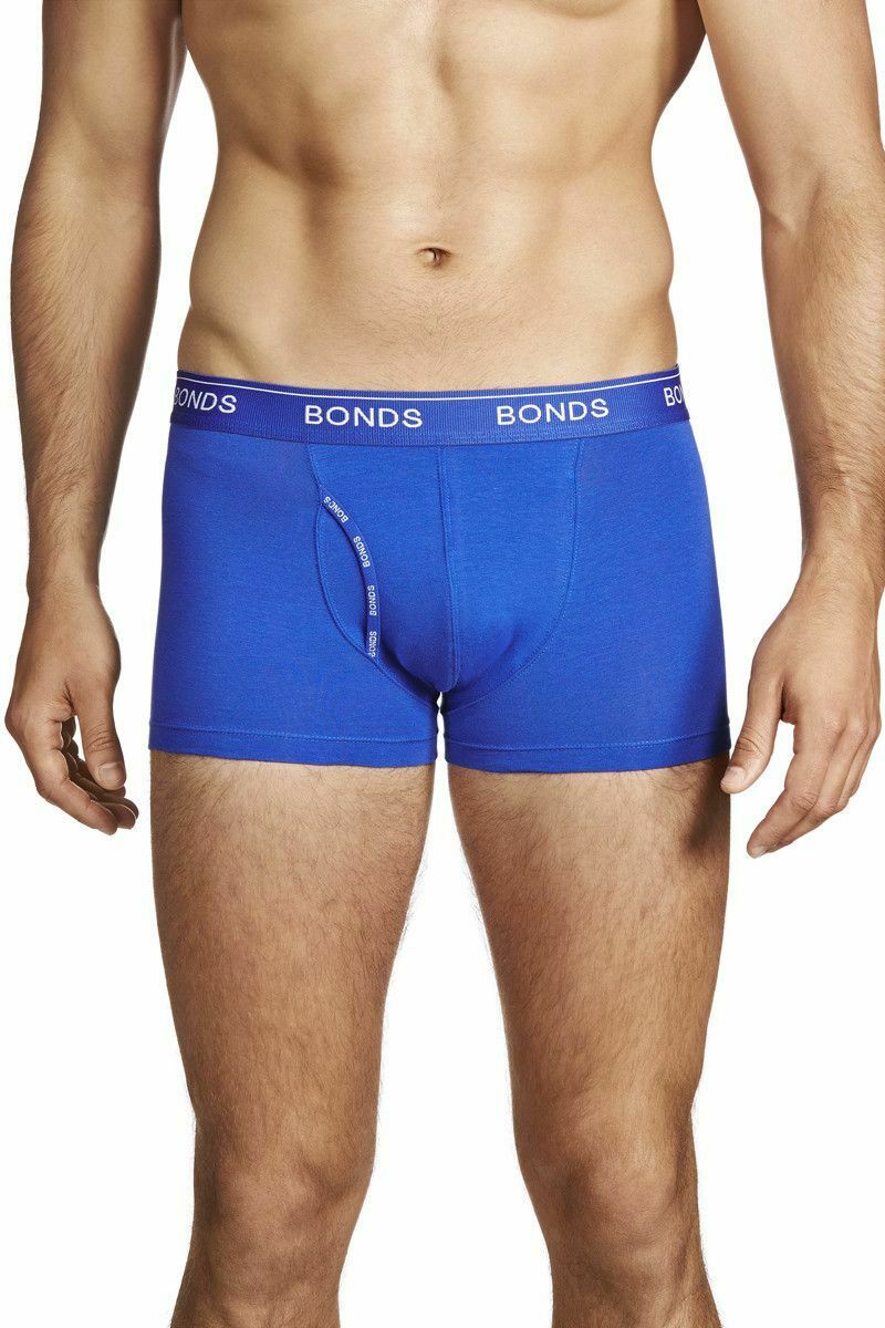 6 x Bonds Guyfront Assorted Trunks Mens Black Briefs Boxer Underwear