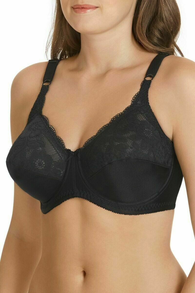 Berlei Classic Lace Underwire Bra Black Ivory