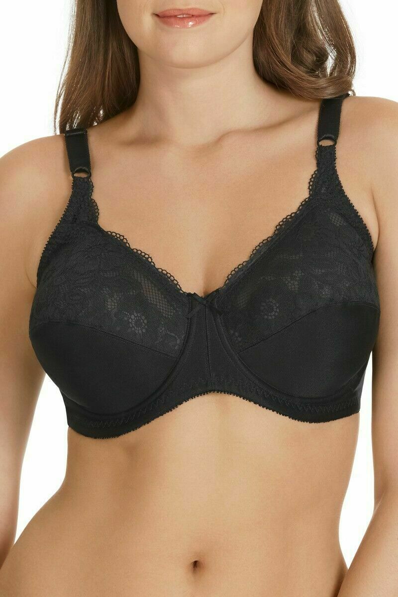 Berlei Classic Lace Underwire Bra Black Ivory