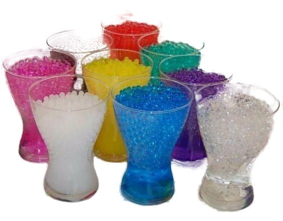 5 Pack X Crystal Soil Water Beads Jelly Ball Vase Filler Home Wedding