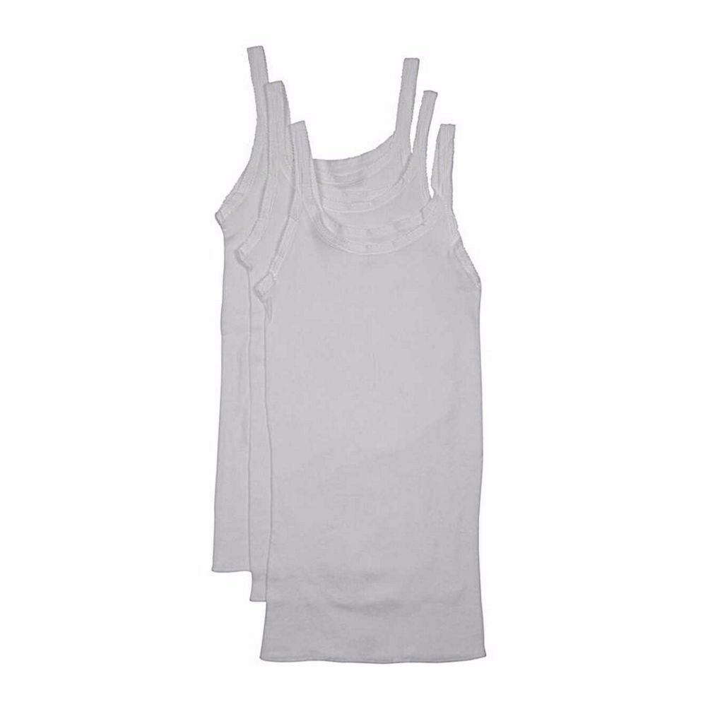 3 Pack Kids Girls Bonds Teena Cotton Singlet White