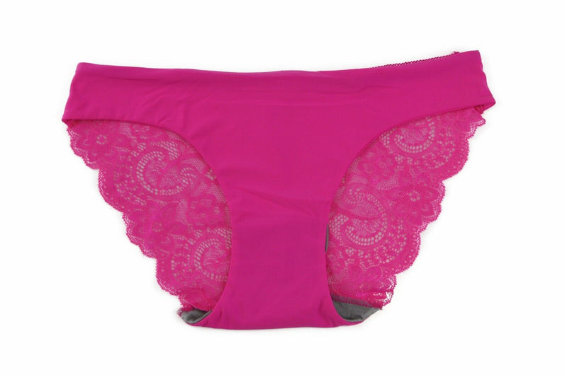 Womens Sexy Underwear With Lace Back Panties Undies Lingerie Hot Pink