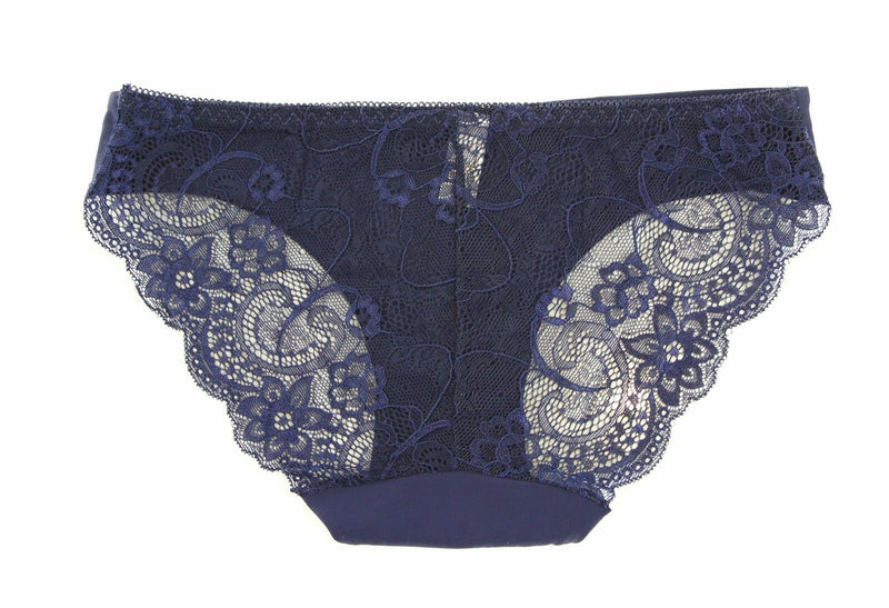 Womens Sexy Underwear With Lace Back Panties Undies Navy Lingerie