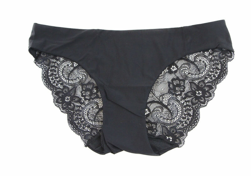 Womens Sexy Underwear With Lace Back Panties Undies Black Lingerie