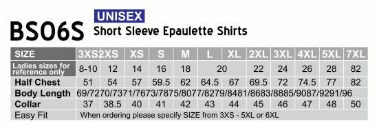 New Mens Epaulette Short Sleeve Shirt Blouse Button Up Work Suit Pockets New