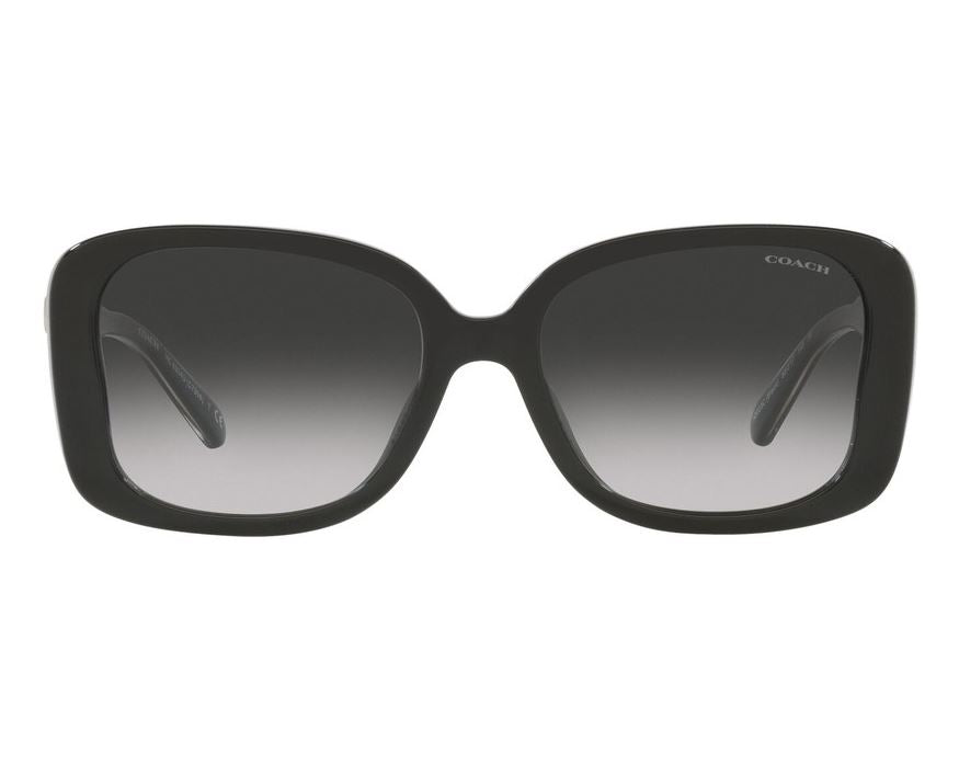 Womens Coach HC8334U Sunglasses Black/ Grey Gradient