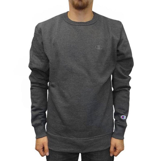 Mens Champion Everyday Casual Sweathshirt Jumper Granite Heather