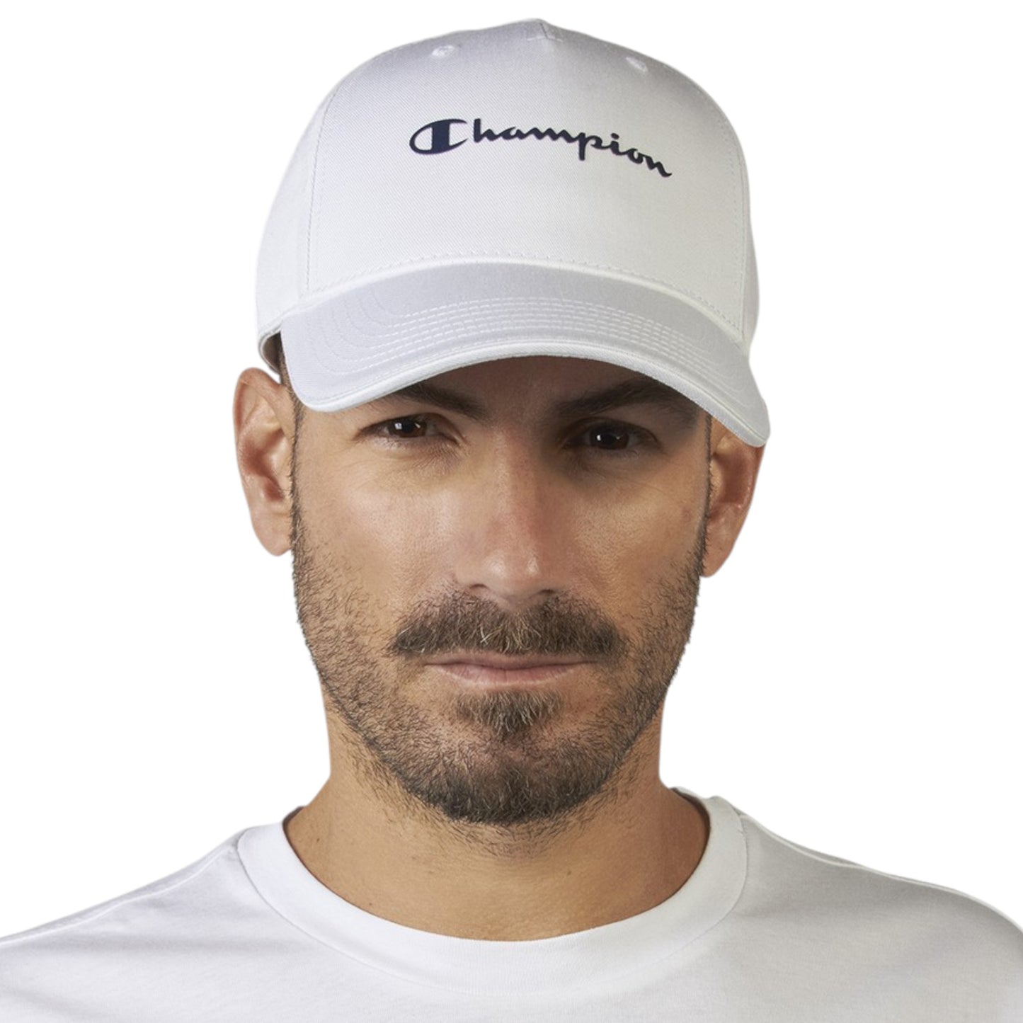 Mens Champion Baseball Cap White