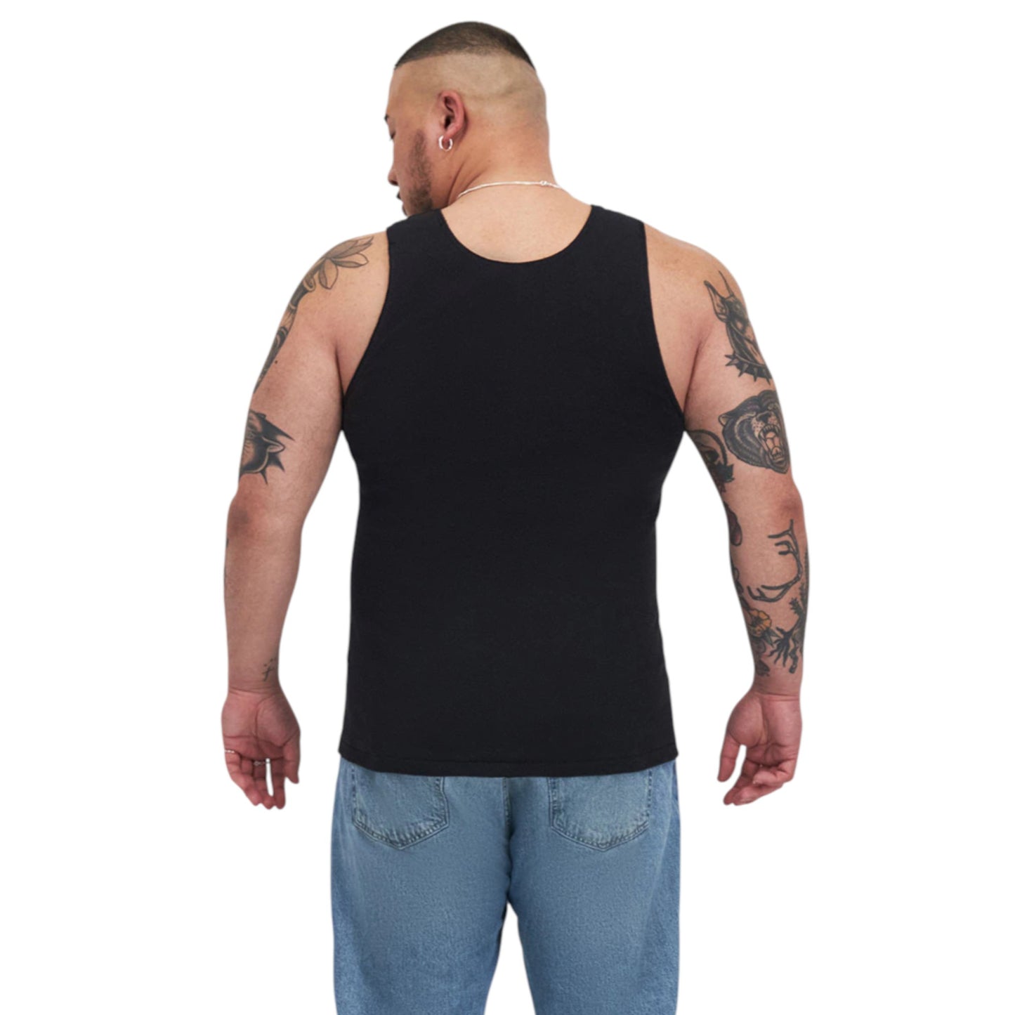 6 Pack Mens Bonds Chesty Black