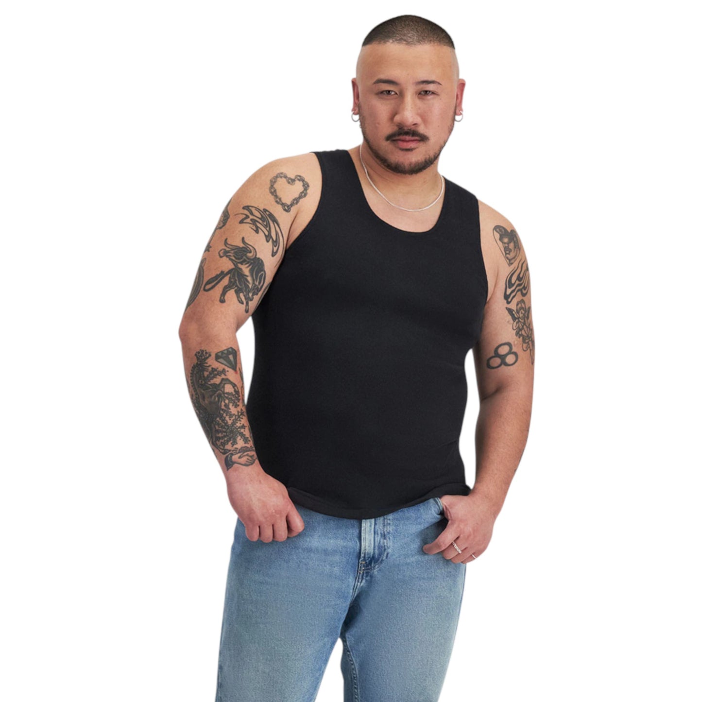 6 Pack Mens Bonds Chesty Black