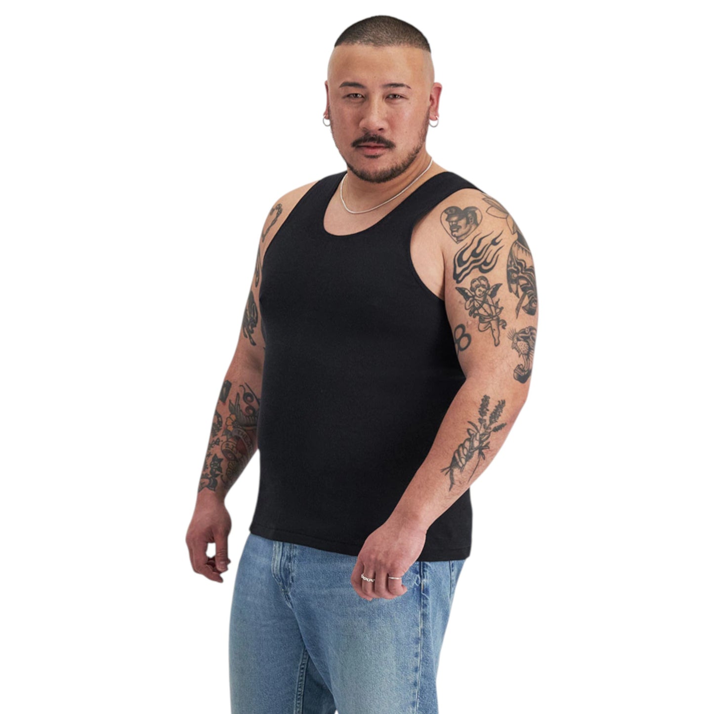 6 Pack Mens Bonds Chesty Black