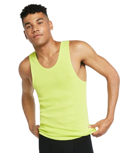 6 Pack Mens Bonds X-Temp Chesty Tank Top Singlets Fluro Yellow