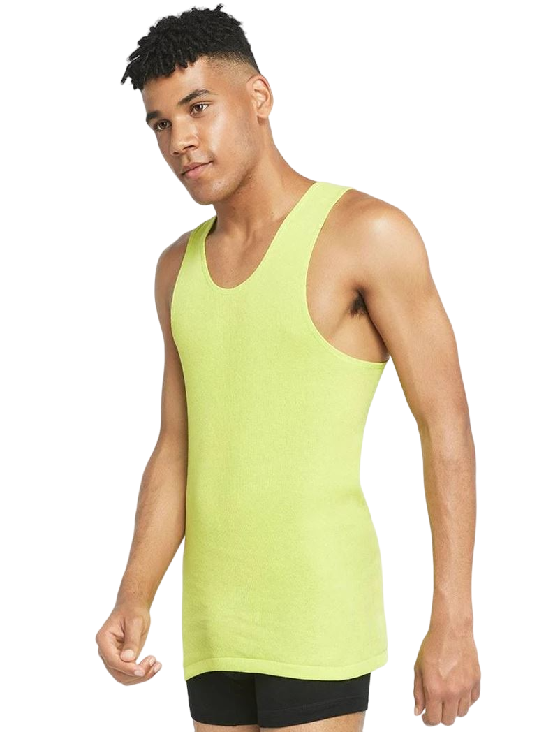 6 Pack Mens Bonds X-Temp Chesty Tank Top Singlets Fluro Yellow