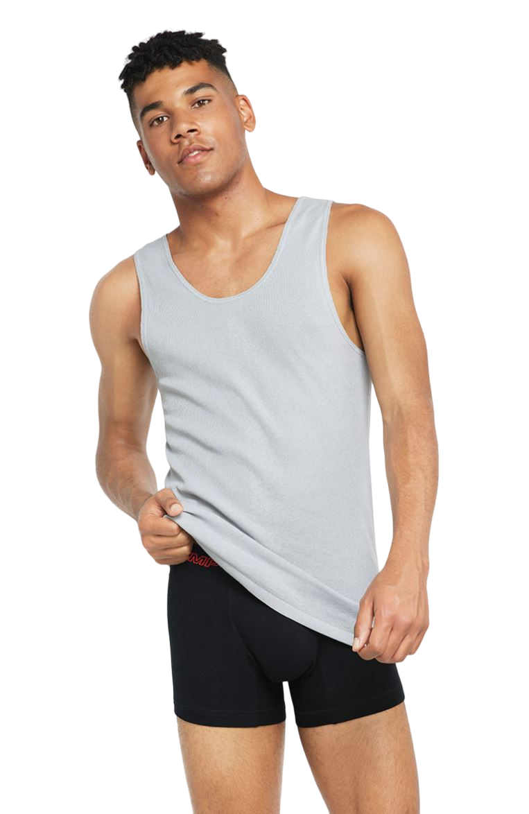 6 Pack Mens Bonds X-Temp Chesty Tank Top Singlets Grey