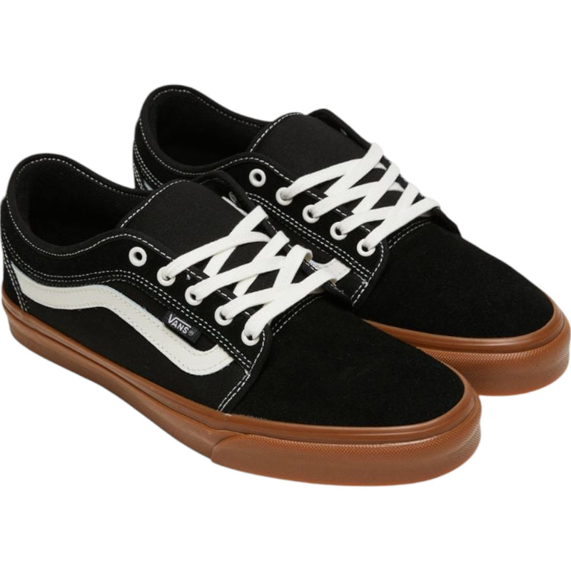 Mens Vans Chukka Low Sidestripe Shoes Black/Gum