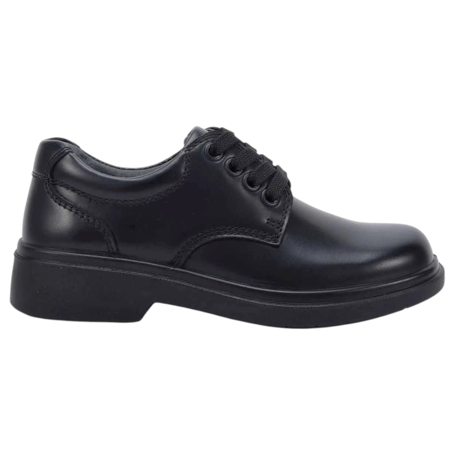 Unisex Kids Clarks Detroit Junior Shoes Black