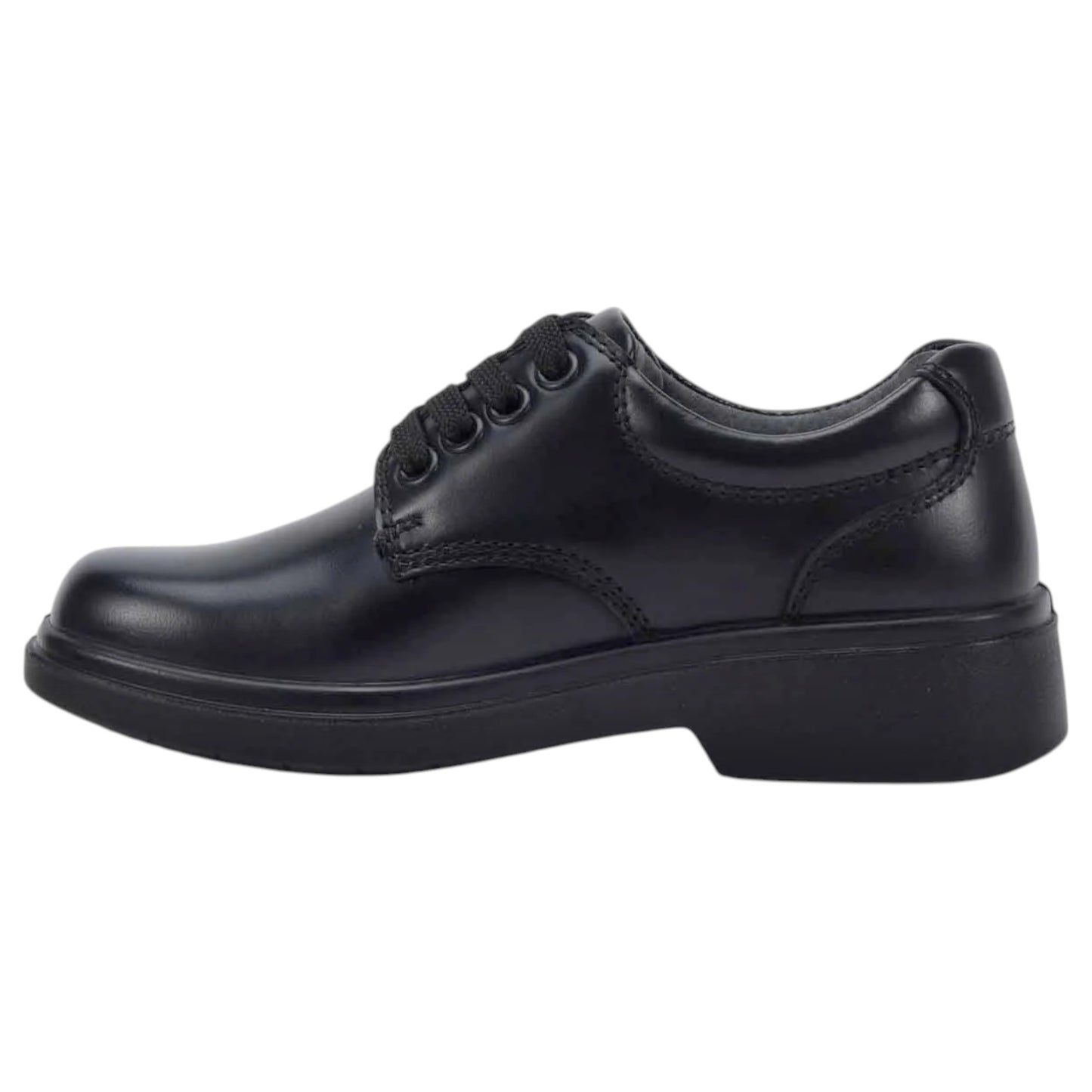 Unisex Kids Clarks Detroit Junior Shoes Black