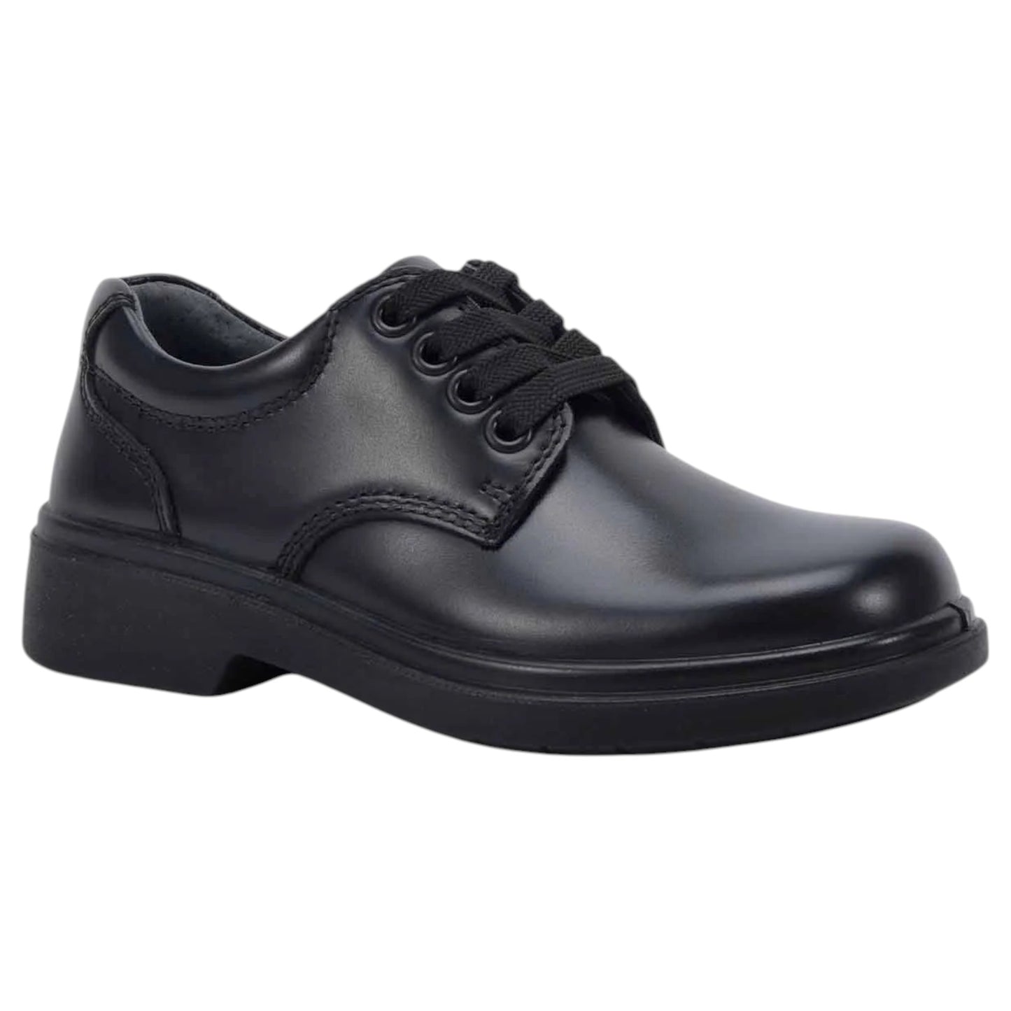 Unisex Kids Clarks Detroit Junior Shoes Black