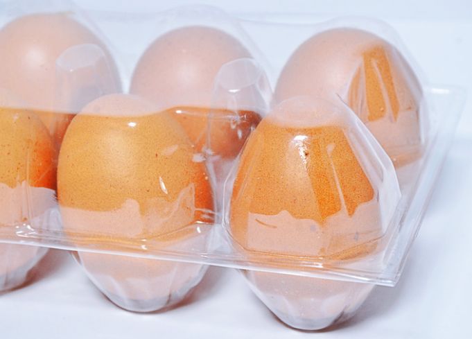 100 X Clear Duck Egg Cartons For Half Dozen 6 Large Eggs