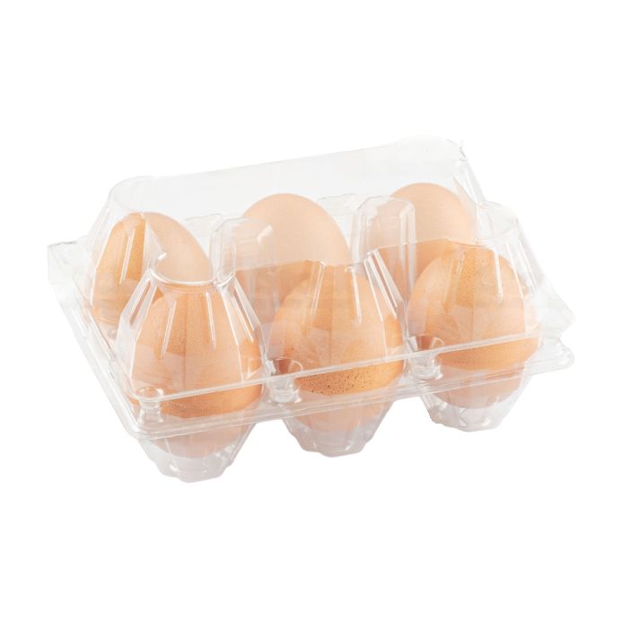 25 X Clear Duck Egg Cartons For Half Dozen 6 Large Eggs