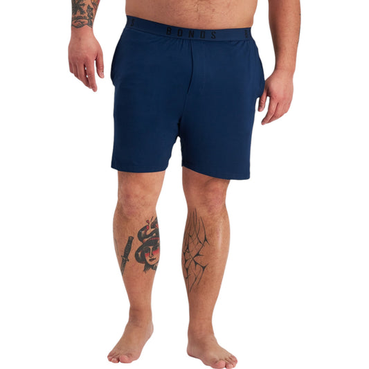 Mens Bonds Sleep Viscose Bamboo Shorts Navy