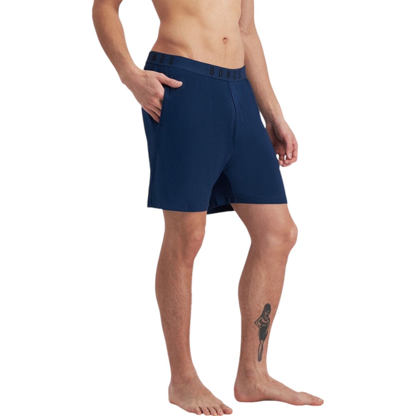 Mens Bonds Sleep Viscose Bamboo Shorts Navy