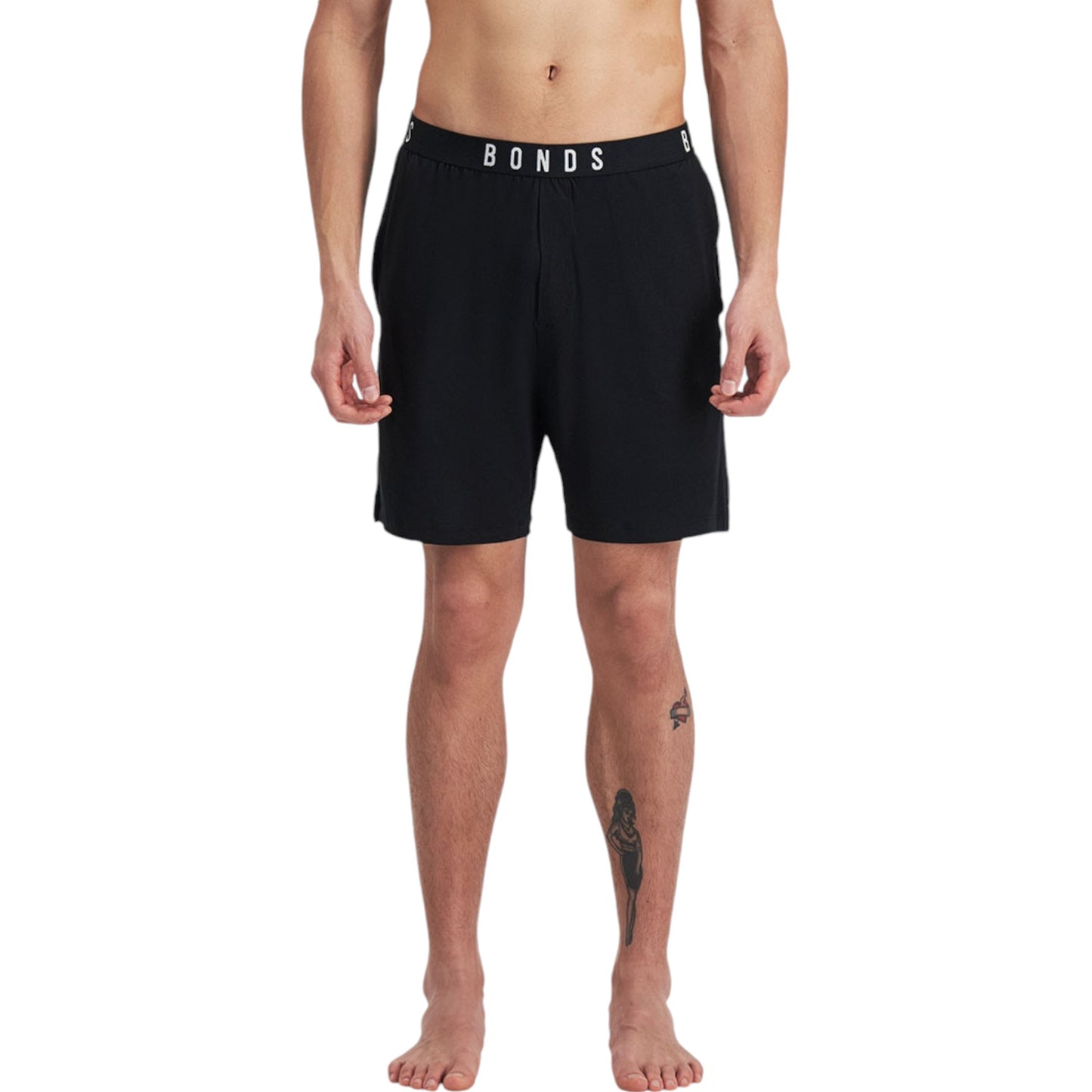 Bonds Mens Sleep Viscose Bamboo Black Shorts