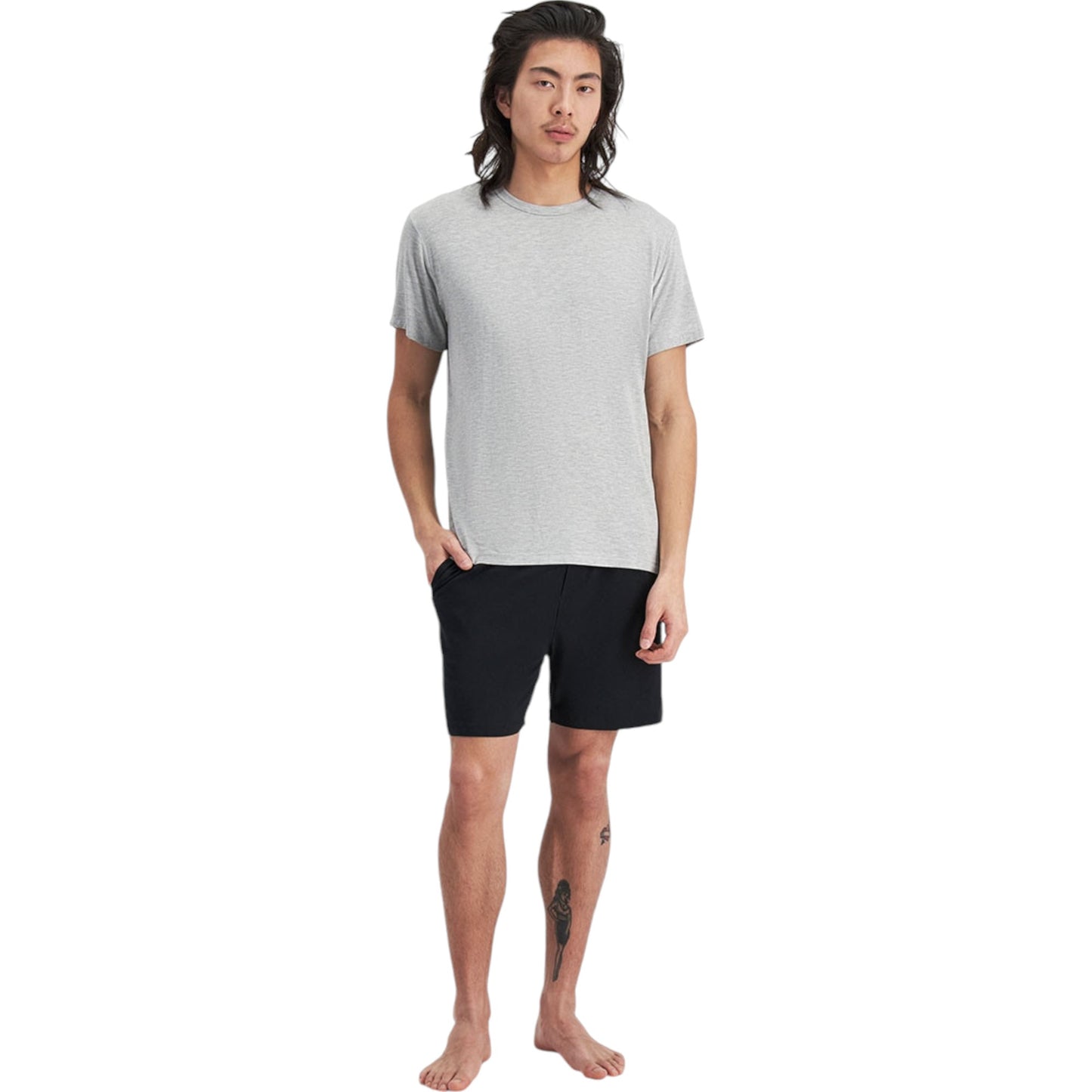 Bonds Mens Sleep Viscose Bamboo Black Shorts