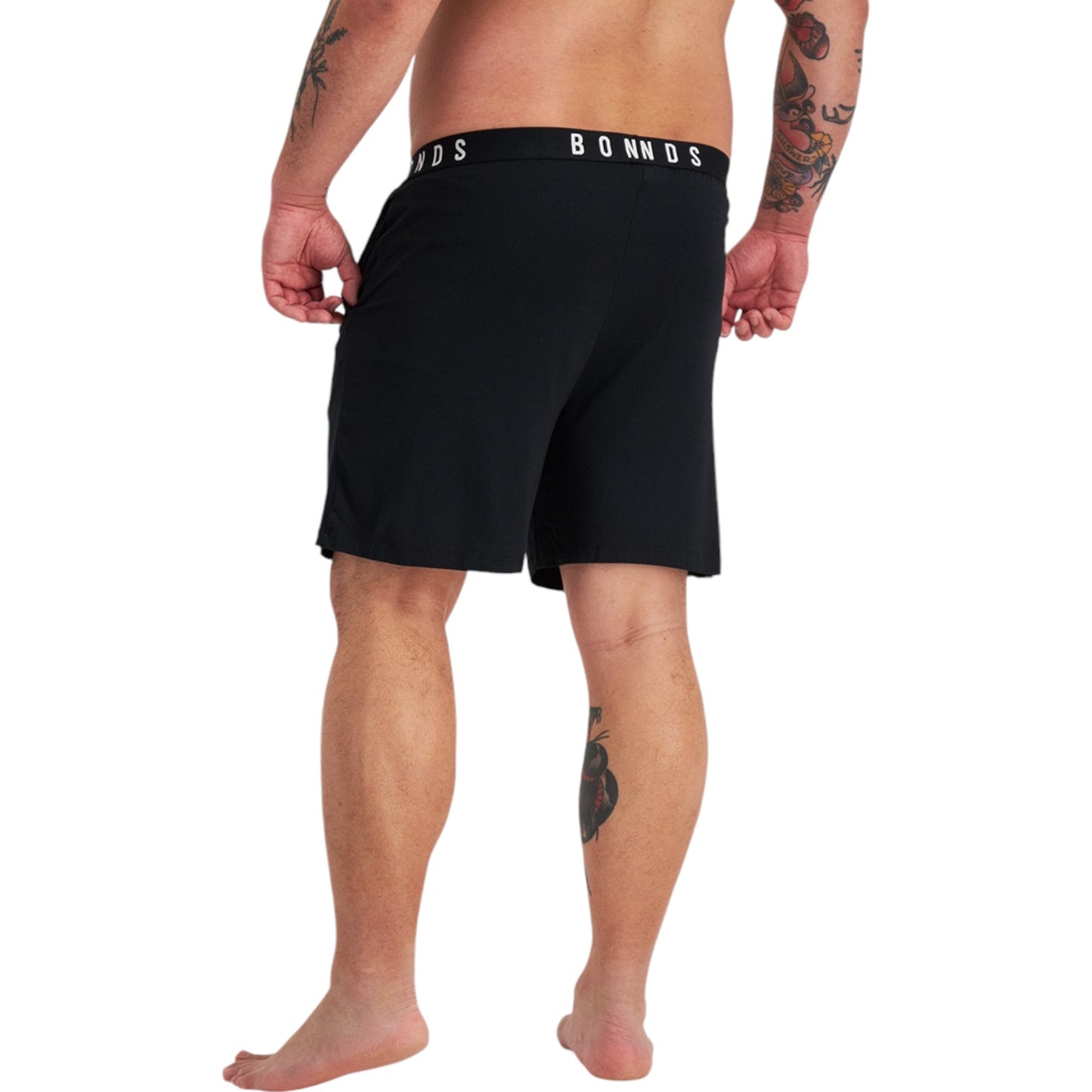 Bonds Mens Sleep Viscose Bamboo Black Shorts