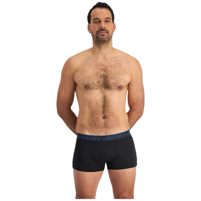 10 x Mens Jockey Cool Active Trunks Black Underwear