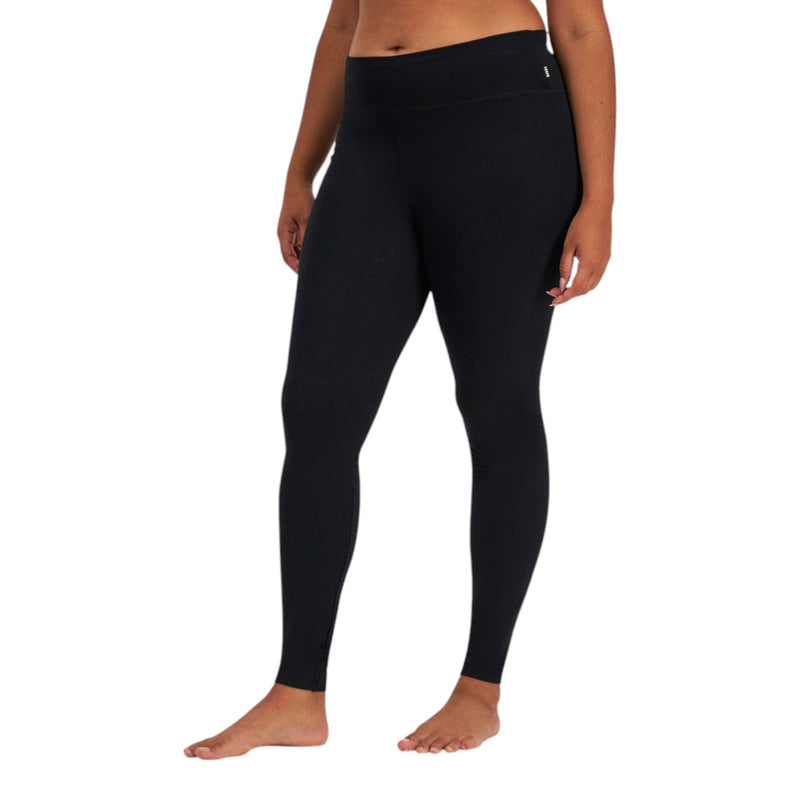 Womens Sleep Viscose Bamboo Blend Black Leggings