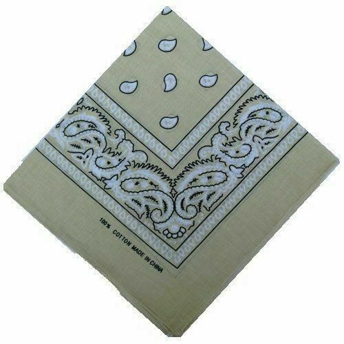 5 x Bandana Paisley Head Wrap 100% Cotton Neck Scarf