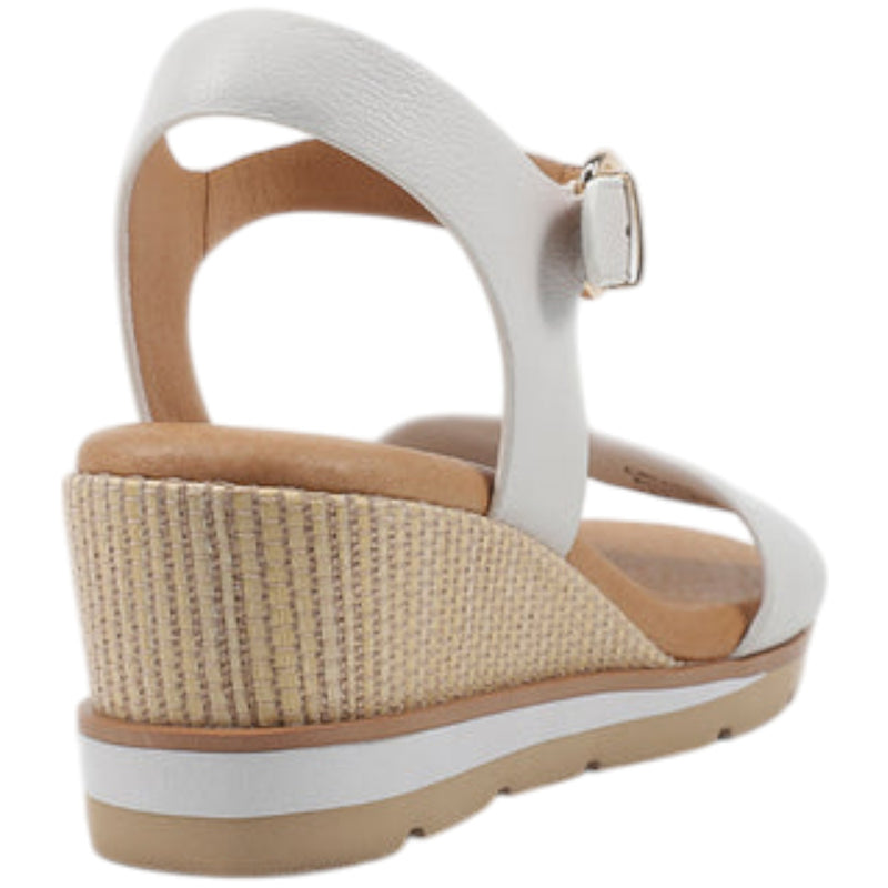 Womens Hush Puppies Cruise Wedge Sandals White