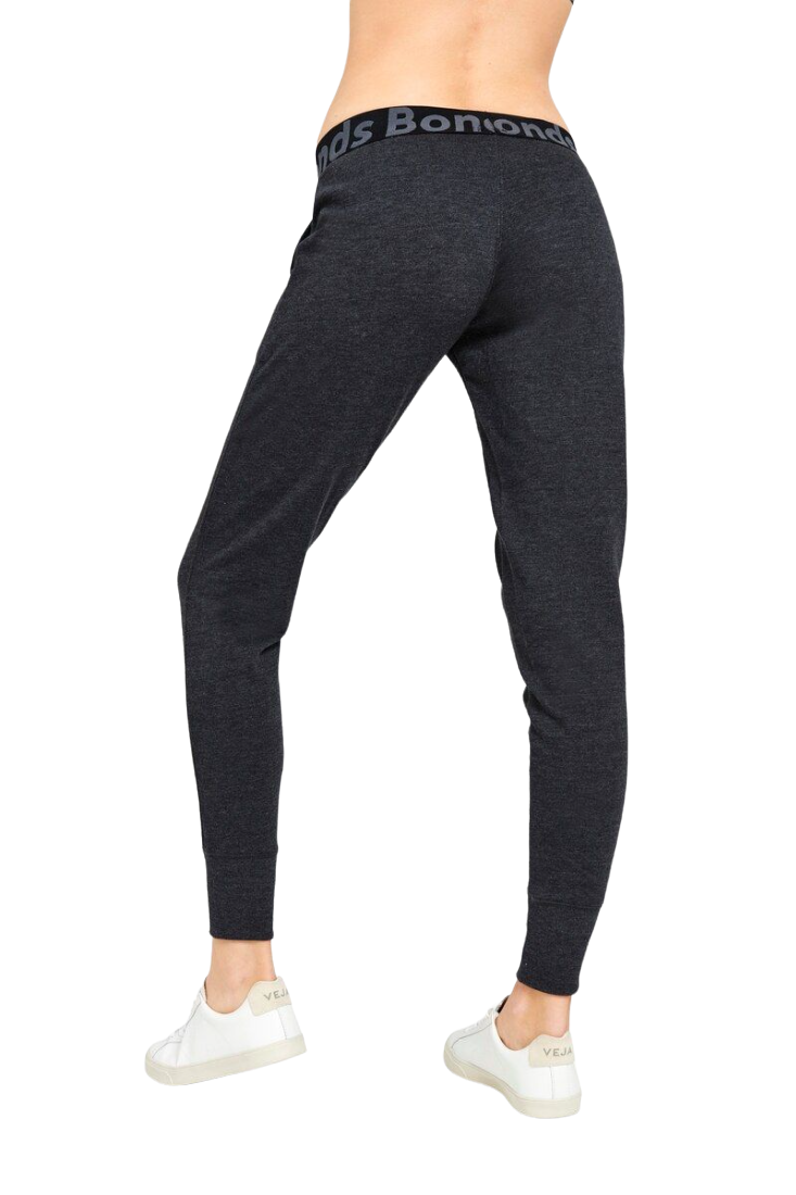 3 x Bonds Womens Essential Logo Trackie Track Pant Charcoal