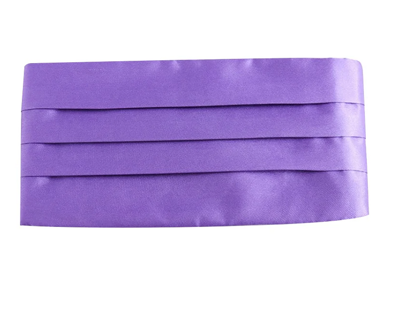 Mens Purple Adjustable Cummerbund