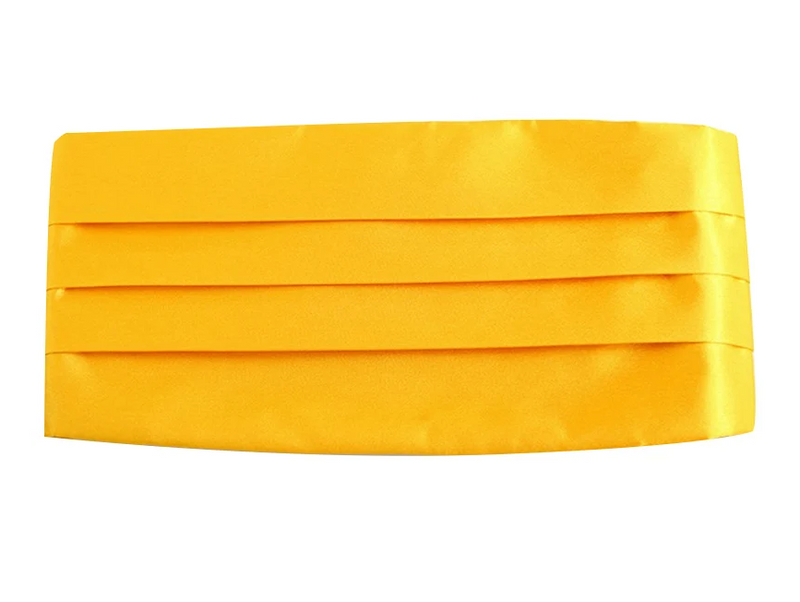 Mens Warm Yellow Adjustable Cummerbund