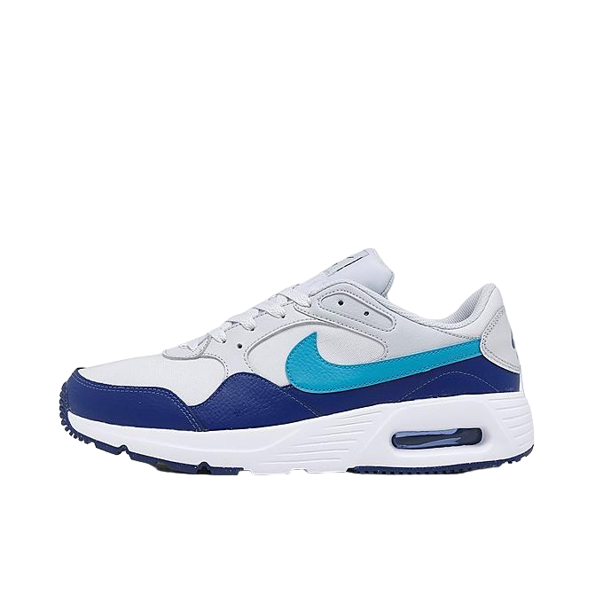 Mens Nike Air Max Sc Pure Platinum/ Deep Royal Blue Lightning Shoes