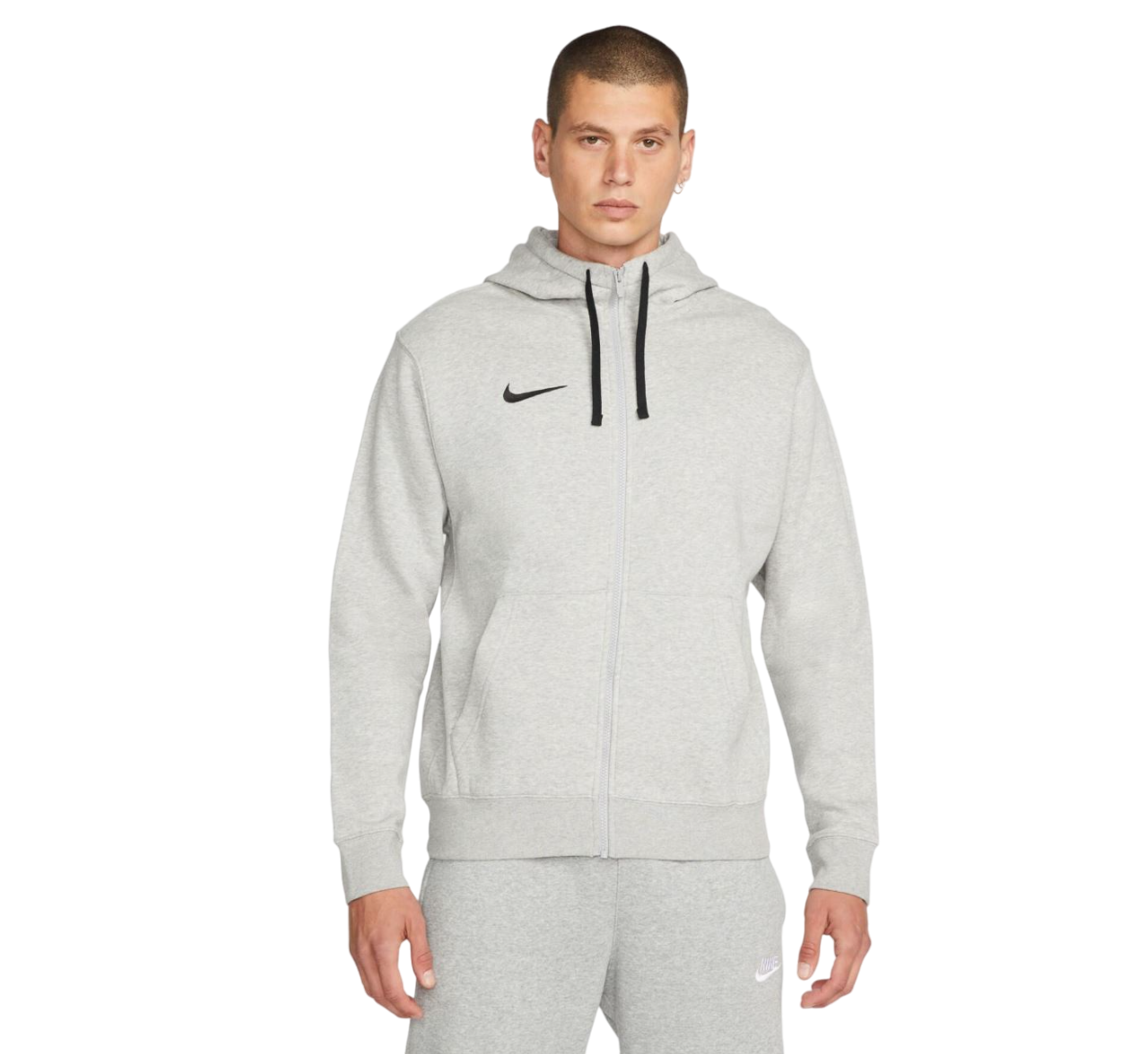 Mens Nike Park 20 Fleece Full Zip Jacket Grey