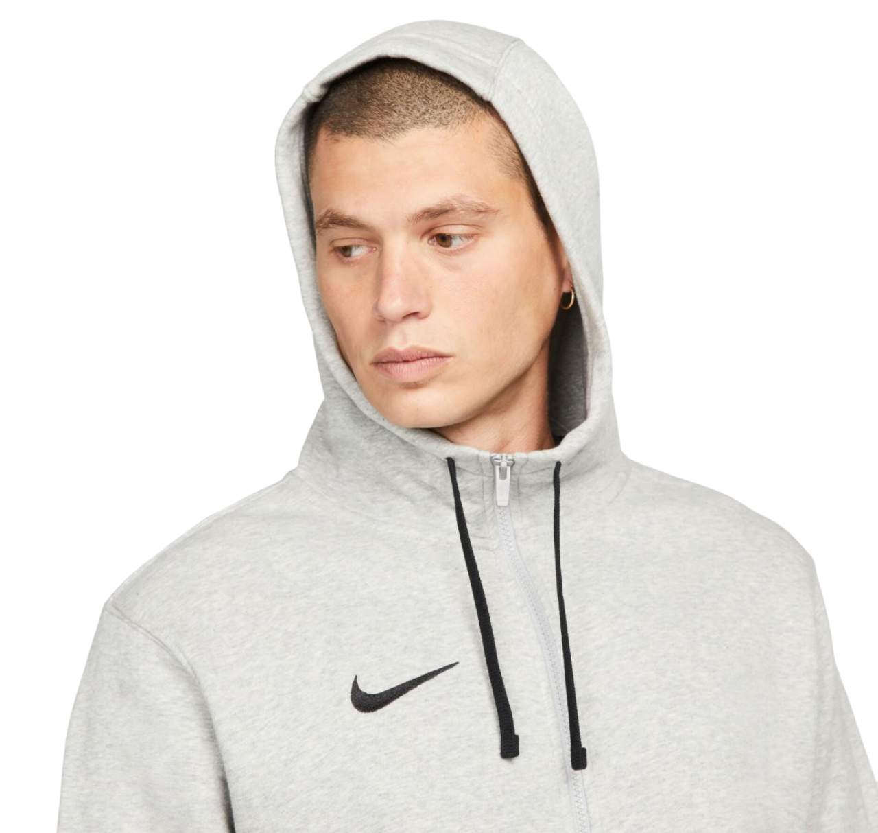 Mens Nike Park 20 Fleece Full Zip Jacket Grey