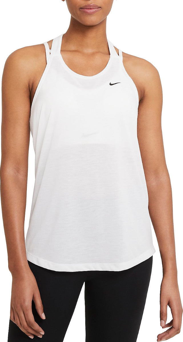 3 x Nike Womens White/Black Elastika Dry-Fit Tank Top