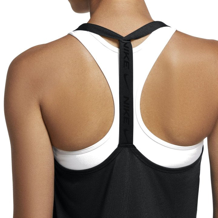 3 x Nike Womens Black/White Elastika Dry-Fit Tank Top