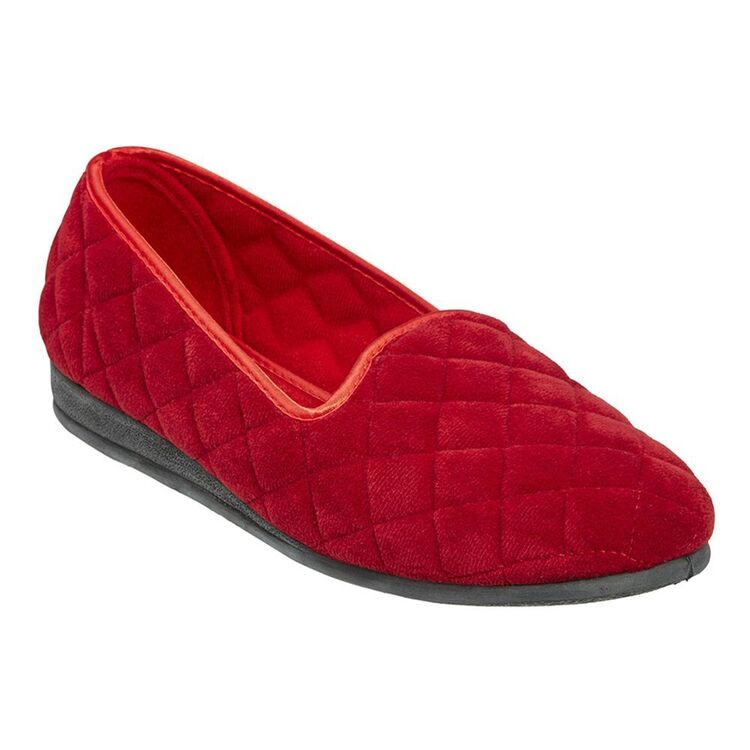 Womens Grosby Dawn Slippers Red